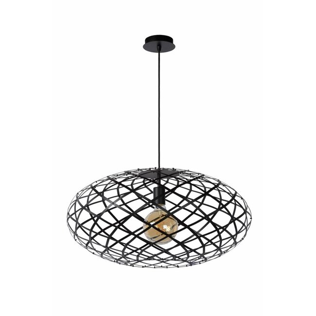 WOLFRAM - Hanglamp - Ø 65 cm - 1xE27 - Zwart - 21417/65/30