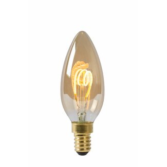 Lucide LED filament lamp E14 Dimbaar amber