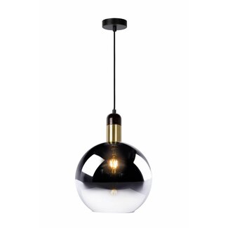 Lucide JULIUS - Hanging lamp - Ø 28 cm - 1xE27 - Fumé - 34438/28/65