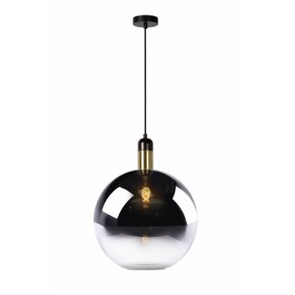 Lucide JULIUS - Hanging lamp - Ø 40 cm - 1xE27 - Fumé - 34438/40/65