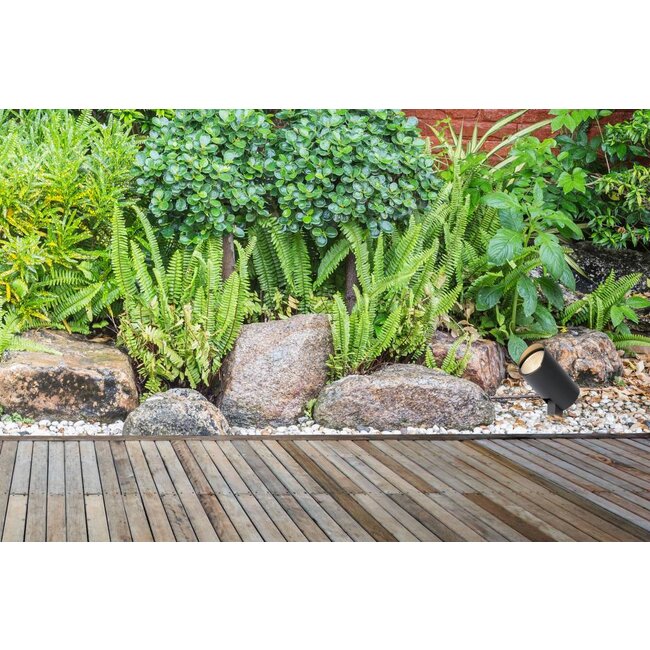 MANAL - Garden spotlight Outdoor - LED - 1x12W 3000K - IP65 - Anthracite - 27897/12/29