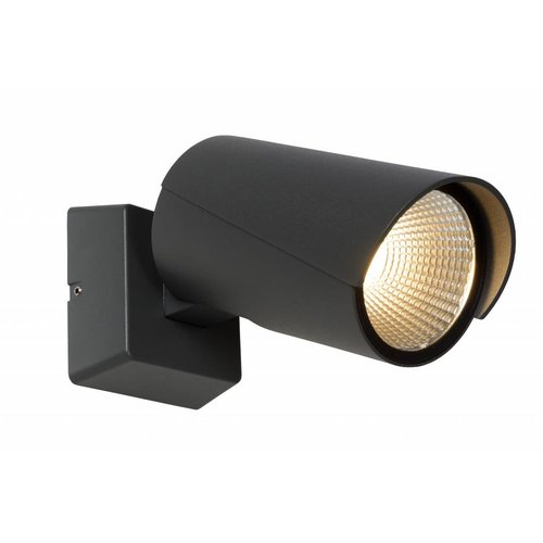Lucide MANAL - Wandspot Buiten - LED - 1x12W 3000K - IP65 - Antraciet - 27896/12/29 Lucide MANAL - Wandspot Buiten - LED - 1x12W 3000K - IP65 - Antraciet - 27896/12/29