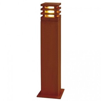 Led bollard Rusty Square 40/70 Rust brown