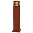 Led bollard Rusty Square 40/70 Rust brown