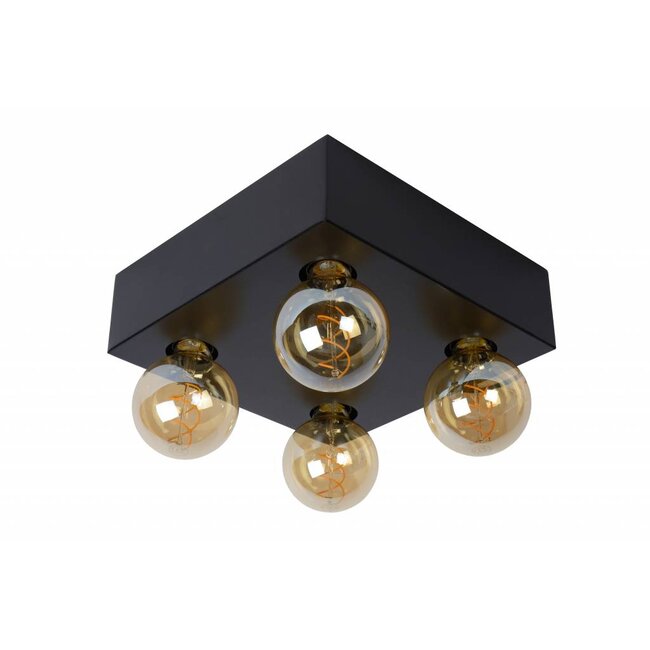SURTUS - Ceiling lamp - 4xE27 - Black - 30174/04/30