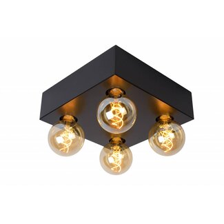 Lucide SURTUS - Ceiling light - 4xE27 - Black - 30174/04/30