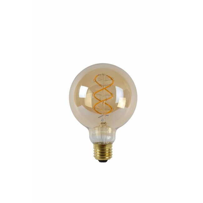 LED Bulb - Filament lamp - Ø 9.5 cm - LED Dimming. - E27 - 1x5W 2200K - Amber - 49032/05/62