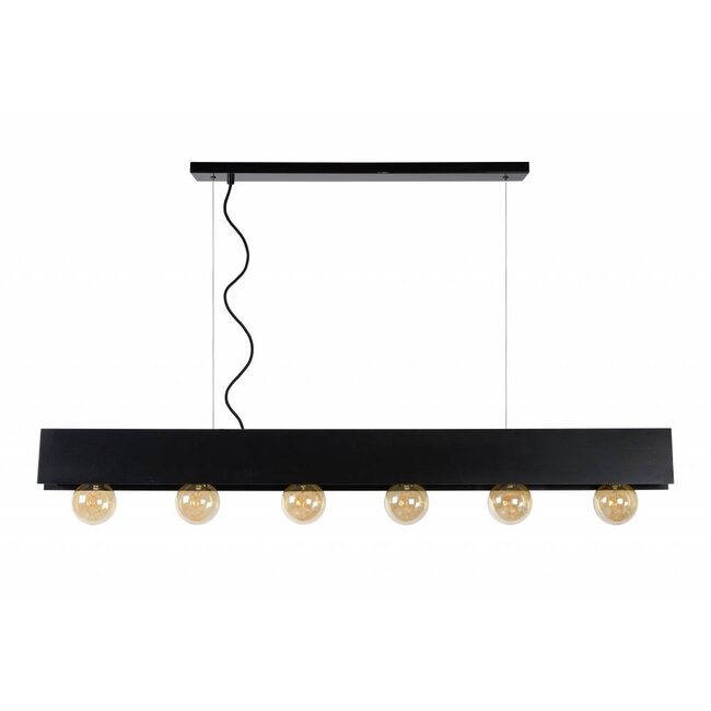 SURTUS - Hanging lamp - 6xE27 - Black - 30474/06/30