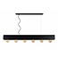 SURTUS - Hanging lamp - 6xE27 - Black - 30474/06/30