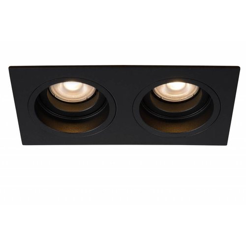 Lucide EMBED - Inbouwspot - 2xGU10 - Zwart - 22959/02/30 Lucide EMBED - Inbouwspot - 2xGU10 - Zwart - 22959/02/30