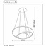 TRINITI - Lampe à suspension - Ø 80 cm - Dimensions LED. - 3000K - Noir - 46402/99/30