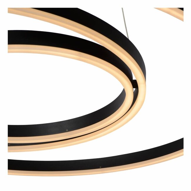 TRINITI - Lampe à suspension - Ø 80 cm - Dimensions LED. - 3000K - Noir - 46402/99/30