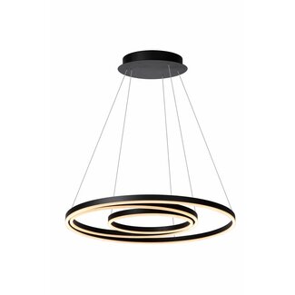 Lucide TRINITI - Pendant lamp - Ø 80 cm - LED Dimensions - 3000K - Black - 46402/99/30