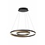 Lucide TRINITI - Hanging lamp - Ø 80 cm - LED Dim. - 3000K - Black - 46402/99/30