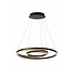 Lucide TRINITI - Pendant lamp - Ø 80 cm - LED Dimensions - 3000K - Black - 46402/99/30