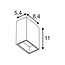 Wall lamp QUAD 1 XL IP44 LED 232435