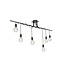 Facile - Modern hanging lamp - twisted cables - H 800 mm - Black