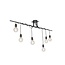 QAZQA Facile - Modern hanging lamp - twisted cables - H 800 mm - Black