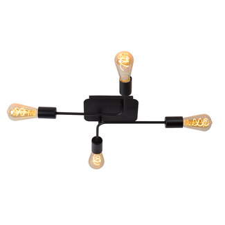 Lucide LESTER - Ceiling light - 4xE27 - Black - 21118/04/30