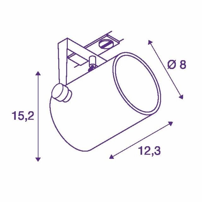 Rail HT 1 circuit Euro Spot GU10