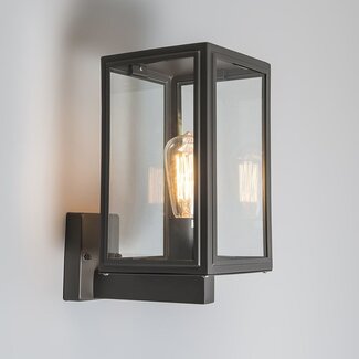 QAZQA Vintage wall lamp SUTTON UP anthracite