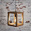 Vintage hanging lamp 1x wooden frame