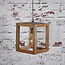 Vintage hanging lamp 1x wooden frame