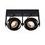 Lucide GRIFFON - Ceiling spotlight - LED Dim to warm - GU10 - 2x12W 3000K/2200K - Black