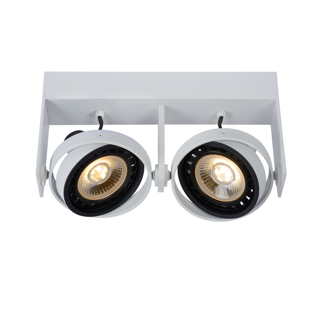 GRIFFON - Ceiling spotlight - LED Dim to warm - GU10 - 2x12W 3000K/2200K - White