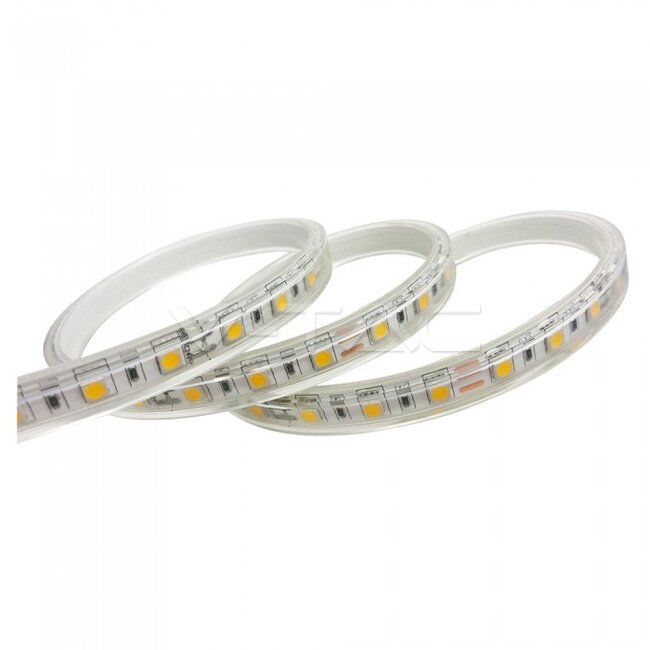 Bande LED haute tension 230V IP65 extérieur 10m