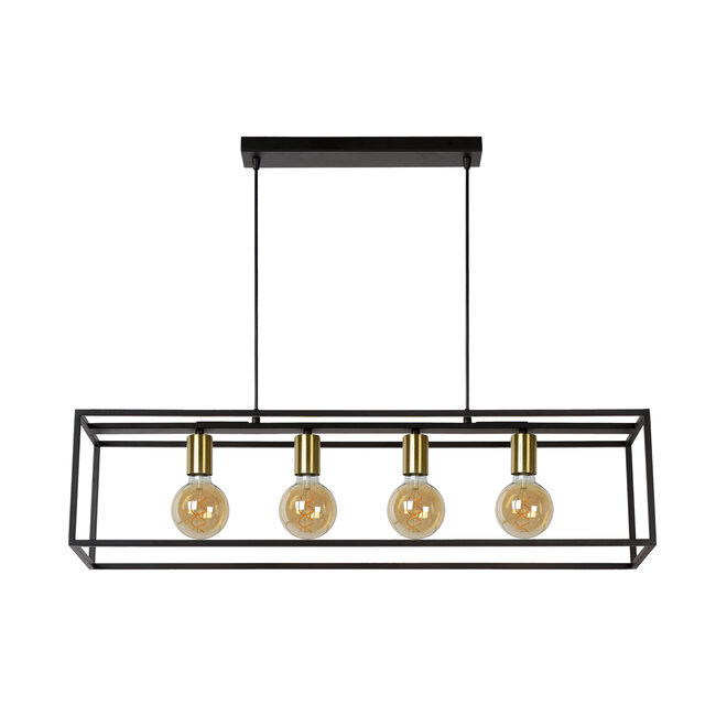 RUBEN - Hanglamp - E27 - Zwart -  00424/04/30