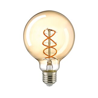 LioLights E27 Retro Filament LED Ø 9.5 cm Dimmable 5.5W