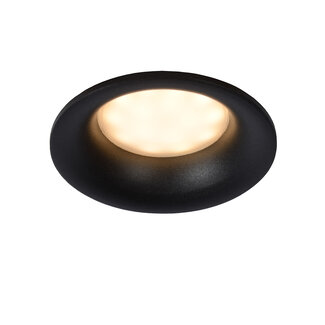 Lucide ZIVA - Recessed spot Bathroom - Ø 8,5 cm - GU10 - IP44 - Black - 09923/01/30