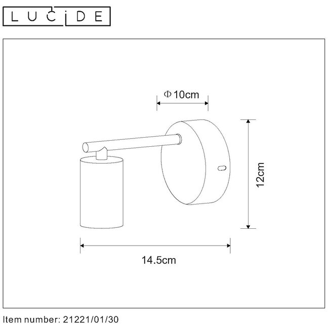 LEANNE - Wall lamp - E27 - Black - 21221/01/30