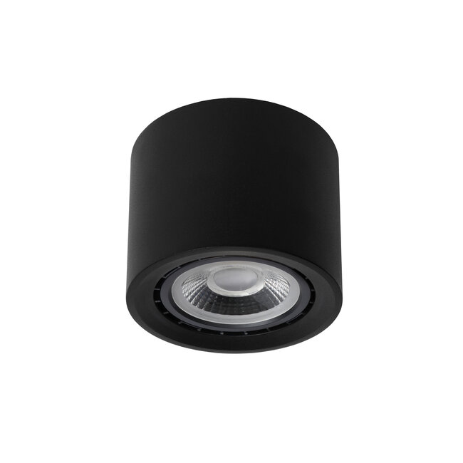 FEDLER - Plafondspot - Ø 12 cm - LED Dim to warm - GU10 - 1x12W 3000K/2200K - Zwart - 09921/12/30