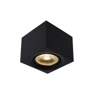 Lucide FEDLER - Plafondspot - LED Dim to warm - GU10 - 1x12W 3000K/2200K - Zwart - 09922/12/30