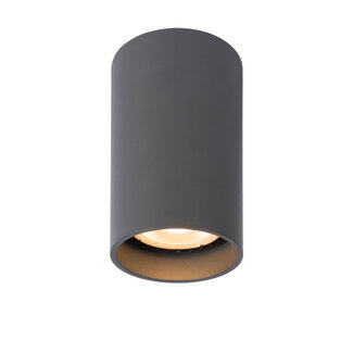 Lucide DELTO - Ceiling spotlight - Ø 5.5 cm - LED Dim to warm - GU10 - 1x5W 2200K / 3000K - Gray