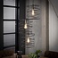 Vintage Hanging Lamp 3x curl stepped