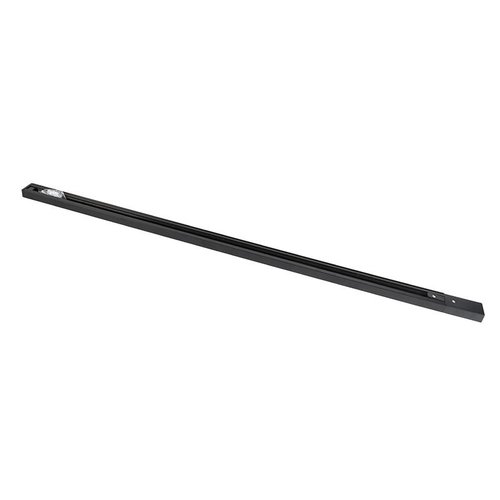 QAZQA Moderne rail 1 meter met connector en eindstuk 1-fase zwart QAZQA Moderne rail 1 meter met connector en eindstuk 1-fase zwart