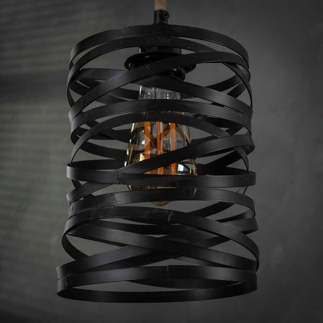 Pendant lamp 7L twist wrap XL