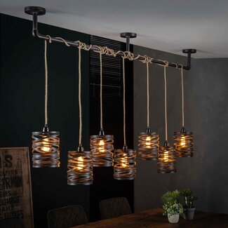 LioLights Hanglamp 7L twist wikkel XL