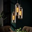 LioLights Hanging lamp 4xØ15 glass / perforated steel