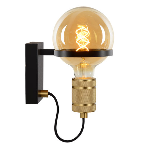 Lucide OTTELIEN - Wandlamp - Ø 17,7 cm - E27 - Zwart - 30271/01/30 Lucide OTTELIEN - Wandlamp - Ø 17,7 cm - E27 - Zwart - 30271/01/30