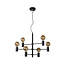 LEANNE - Hanging lamp - 6xE27 - Black - 21421/06/30