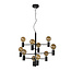 LEANNE - Hanging lamp - Ø 65 cm - 10xE27 - Black - 21421/10/30