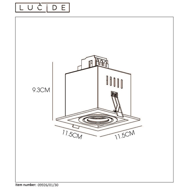 CHIMNEY - Inbouwspot - GU10 - Zwart - 09926/01/30