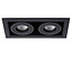 CHIMNEY - Recessed spot - 2 x GU10 - Black - 09926/02/30