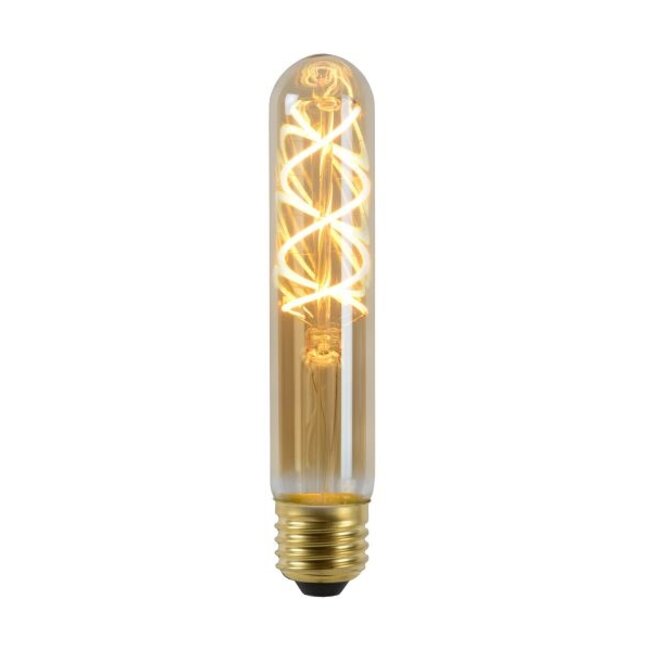 LED Bulb - Filament bulb - Ø 3 cm - LED Dim. - E27 - 1x5W 2200K - Amber