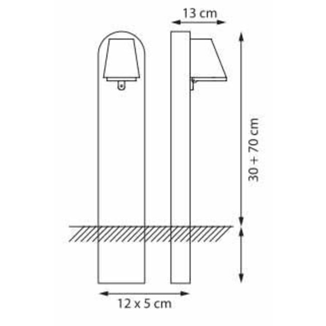 Poteau de jardin en teck