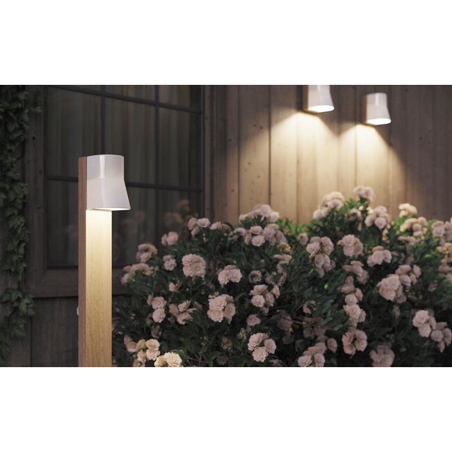 Beacon garden post Teak - Porcelain